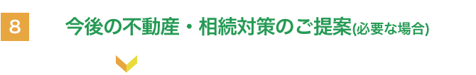 今後の不動産・相続対策のご提案（必要な場合）